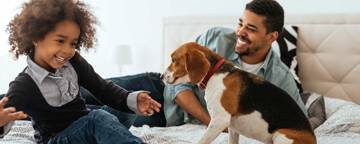 Father Son And Dog