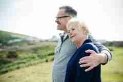 Couple With Nice Sky And Field View