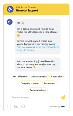 Remedy Digital Assistant Chat Bot